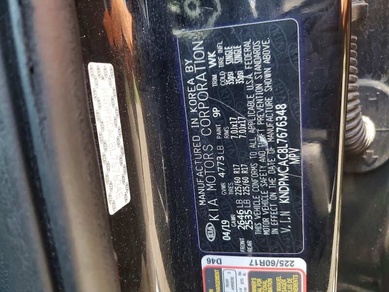 Продаж на аукціоні авто 2020 Kia Sportage, vin: KNDPMCAC8L7676348, номер лоту: 58527466