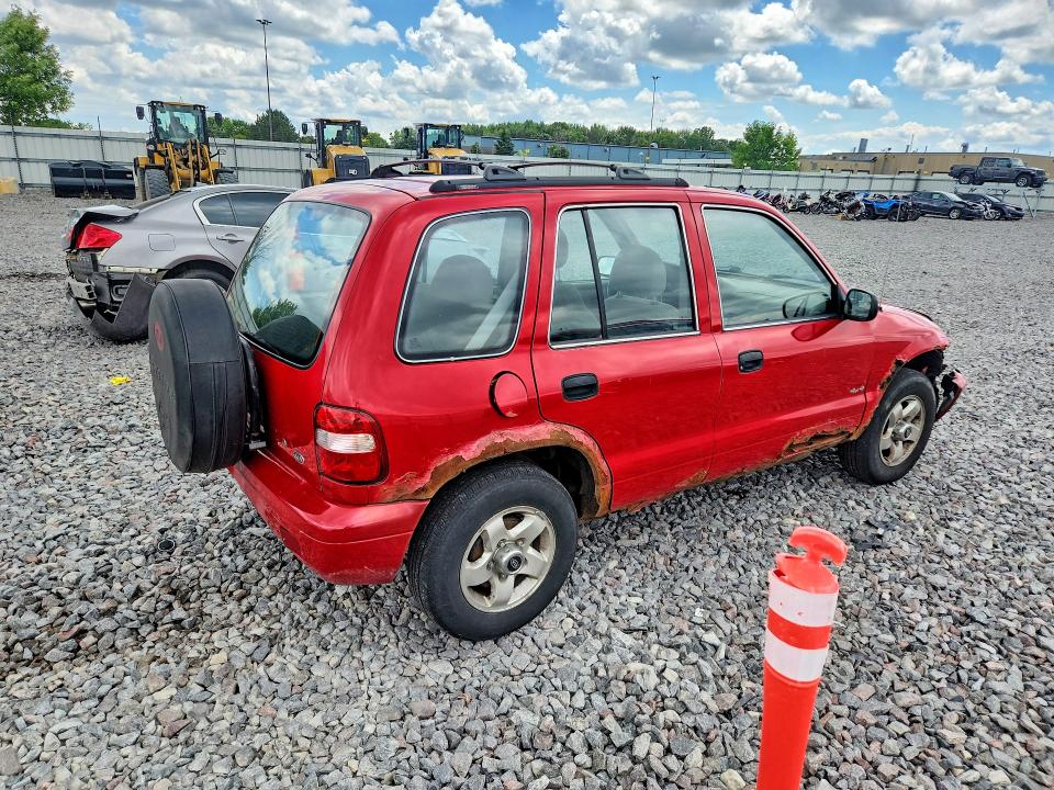 2001 Kia Sportage მანქანა იყიდება აუქციონზე, vin: KNDJA723415061180, აუქციონის ნომერი: 58065446