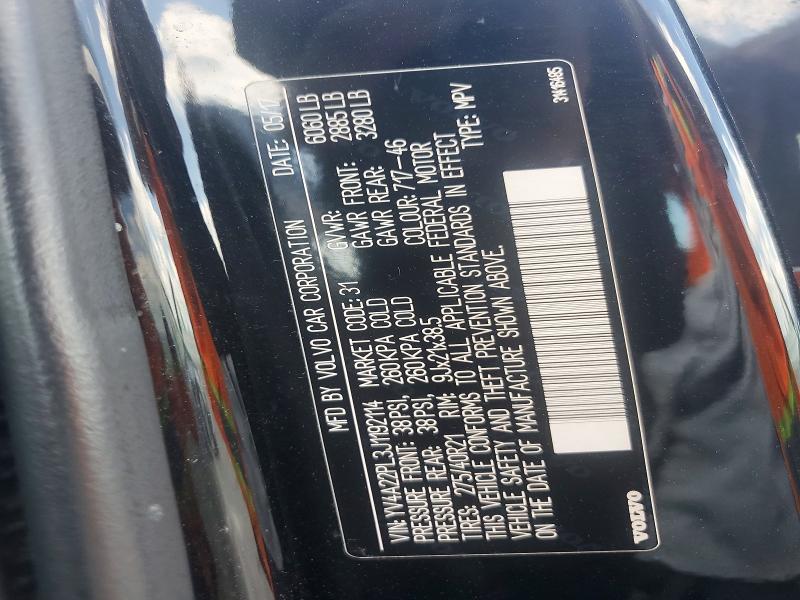 56962696 :رقم المزاد ، YV4A22PL3J1192114 vin ، 2018 Volvo Xc90 مزاد بيع