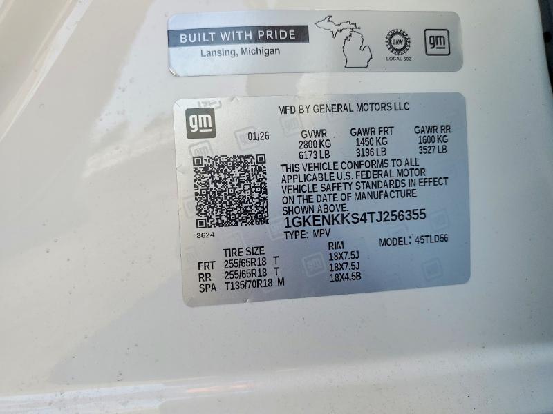 Продажа на аукционе авто 2026 Gmc Acadia, vin: 1GKENKKS4TJ256355, номер лота: 58805956