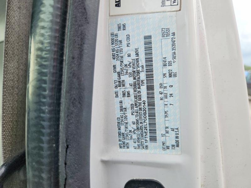 56798256 :رقم المزاد ، 1FTNE2EL7CDB20140 vin ، 2012 Ford Econoline مزاد بيع