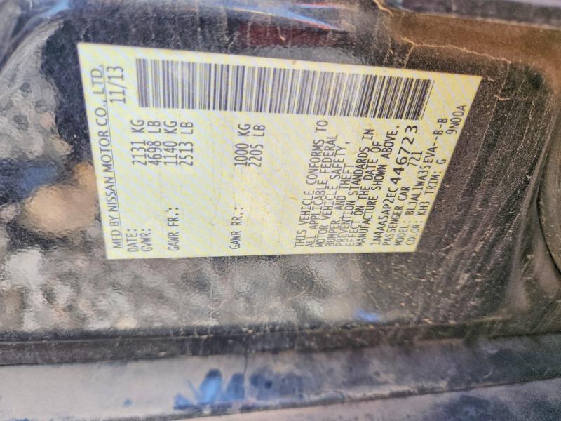 Aukcja sprzedaży 2014 Nissan Maxima, vin: 1N4AA5AP2EC446723, numer aukcji: 59171756