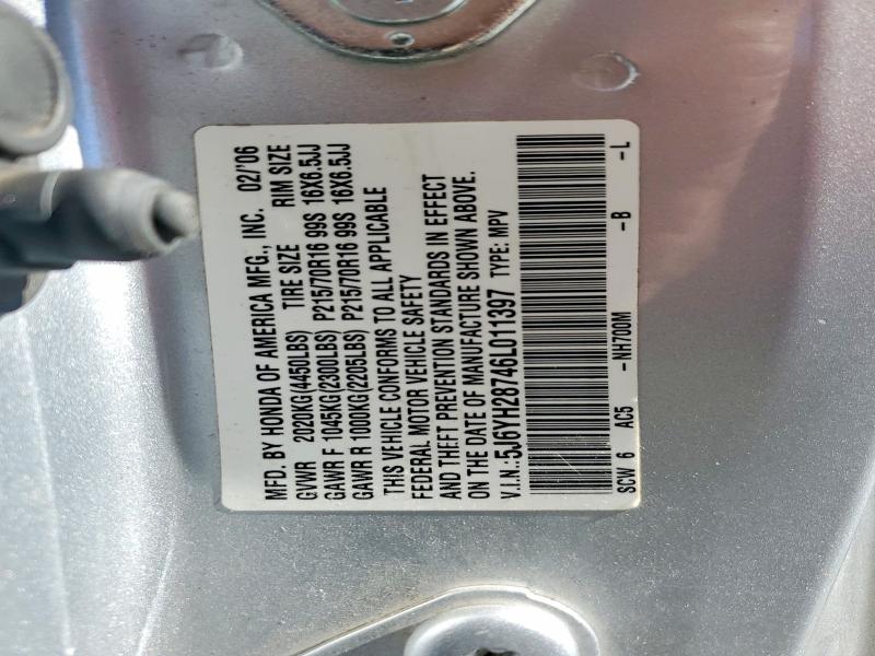 Продаж на аукціоні авто 2006 Honda Element, vin: 5J6YH28746L011397, номер лоту: 55541576