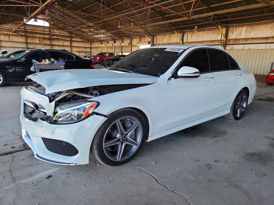 57886496 :رقم المزاد ، 55SWF4JBXJU279538 vin ، 2018 Mercedes-benz C مزاد بيع
