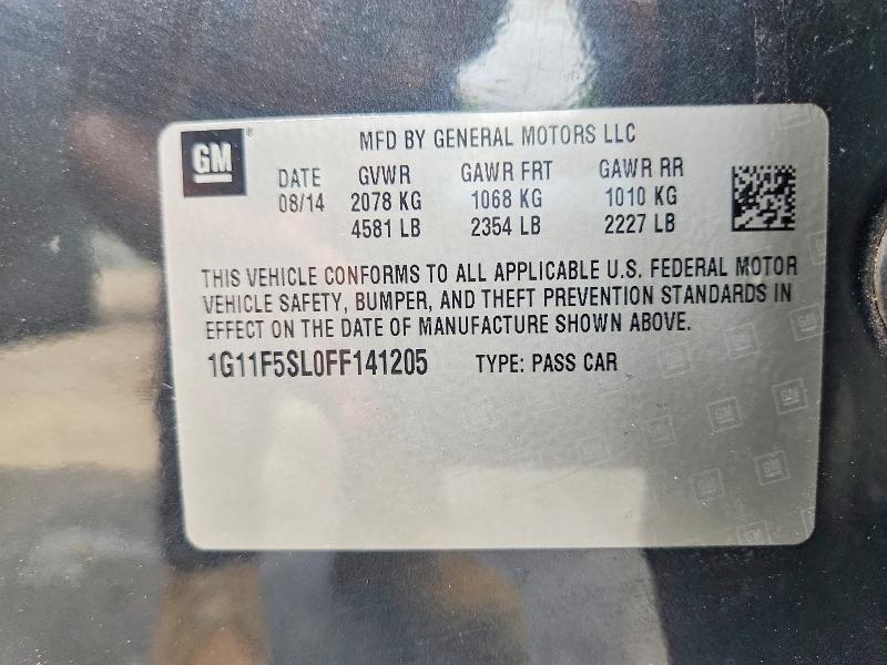 Продаж на аукціоні авто 2015 Chevrolet Malibu, vin: 1G11F5SL0FF141205, номер лоту: 57319706