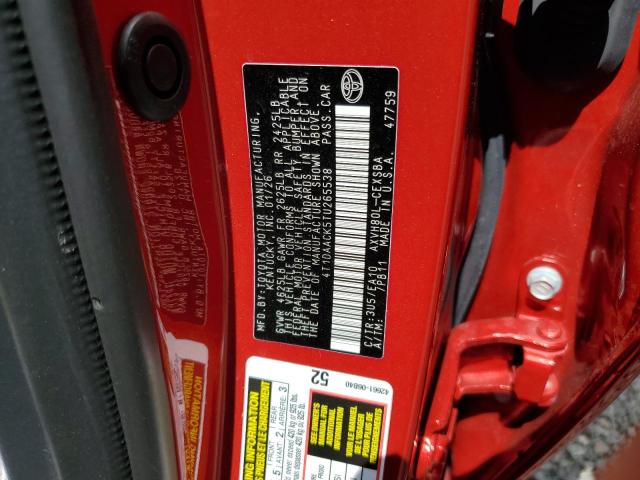 Aukcja sprzedaży 2026 Toyota Camry, vin: 4T1DAACK5TU265538, numer aukcji: 57693146
