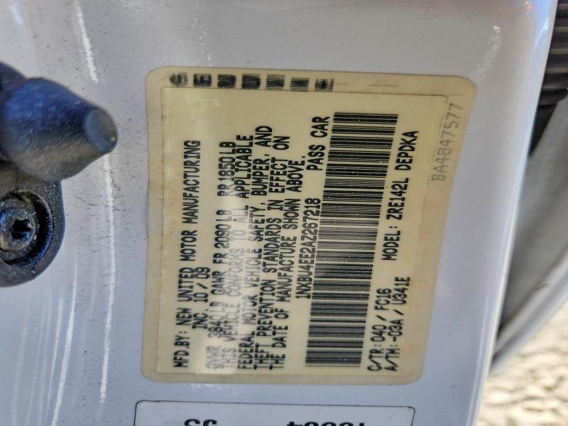Продаж на аукціоні авто 2010 Toyota Corolla, vin: 1NXBU4EE2AZ267218, номер лоту: 57435816