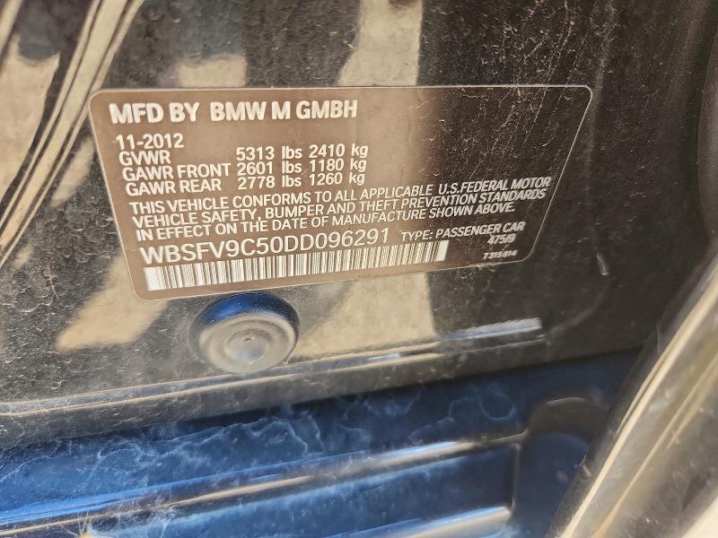 58488676 :رقم المزاد ، WBSFV9C50DD096291 vin ، 2013 Bmw M5 مزاد بيع