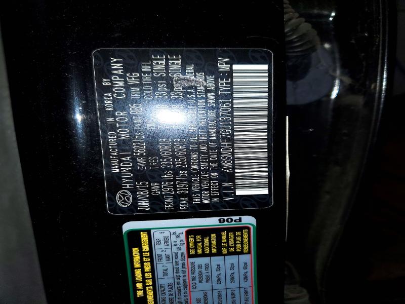 56598716 :رقم المزاد ، KM8SMDHF7GU137061 vin ، 2016 Hyundai Santa Fe مزاد بيع