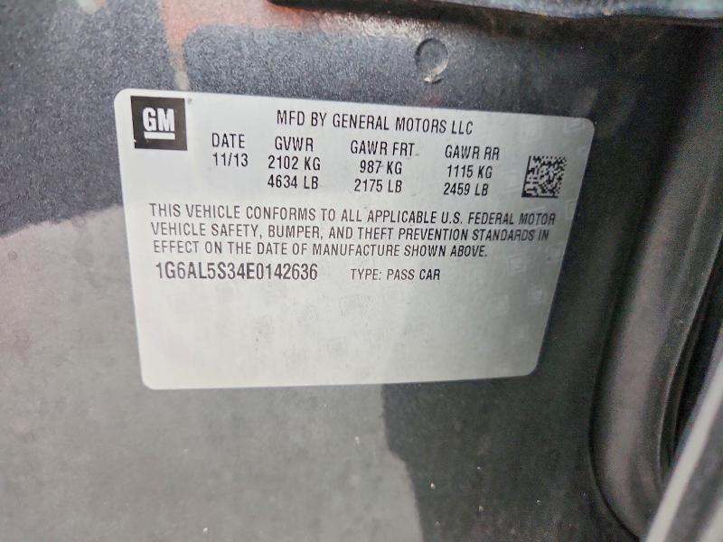 Aukcja sprzedaży 2014 Cadillac Ats, vin: 1G6AL5S34E0142636, numer aukcji: 57176216