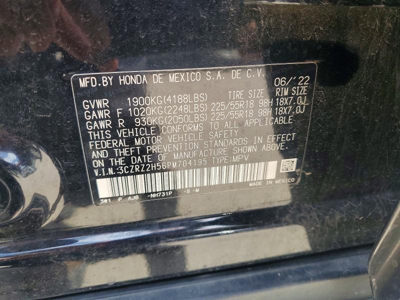 Aukcja sprzedaży 2023 Honda Hr-v, vin: 3CZRZ2H56PM704195, numer aukcji: 56491976