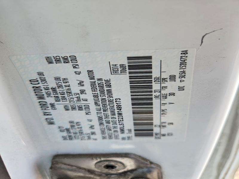 2021 Ford Transit Connect მანქანა იყიდება აუქციონზე, vin: NM0LS7E23M1499173, აუქციონის ნომერი: 58915456