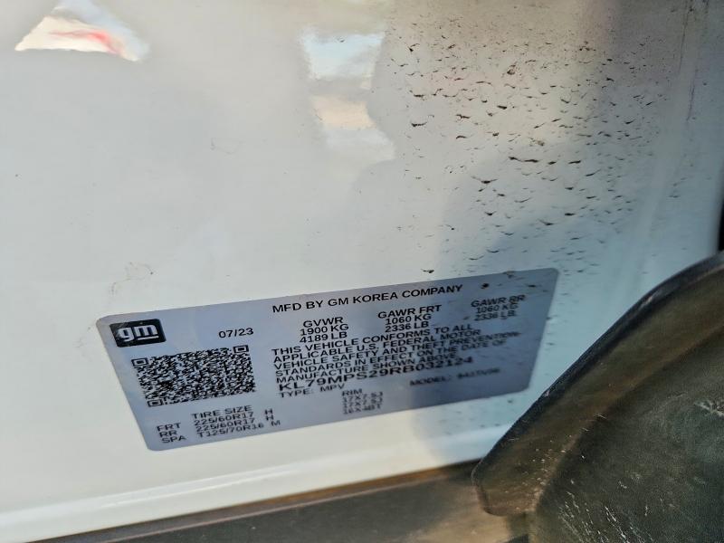 2024 Chevrolet Trailblazer მანქანა იყიდება აუქციონზე, vin: KL79MPS29RB032124, აუქციონის ნომერი: 57710136