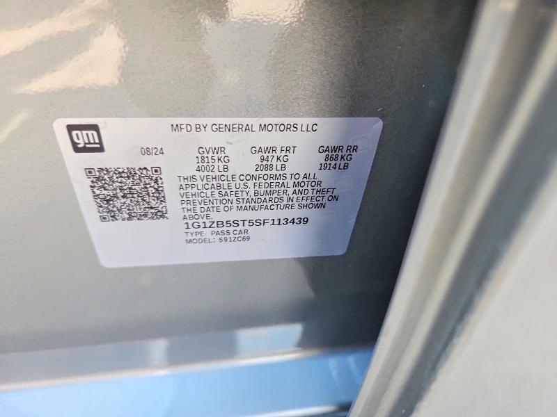 Продаж на аукціоні авто 2025 Chevrolet Malibu, vin: 1G1ZB5ST5SF113439, номер лоту: 56366566