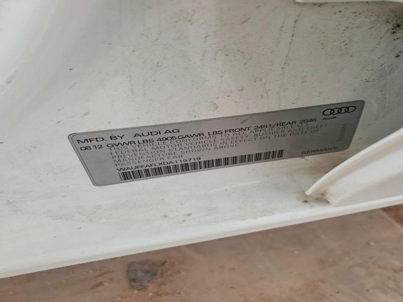 Aukcja sprzedaży 2013 Audi A4, vin: WAUFFAFLXDA119719, numer aukcji: 57697186