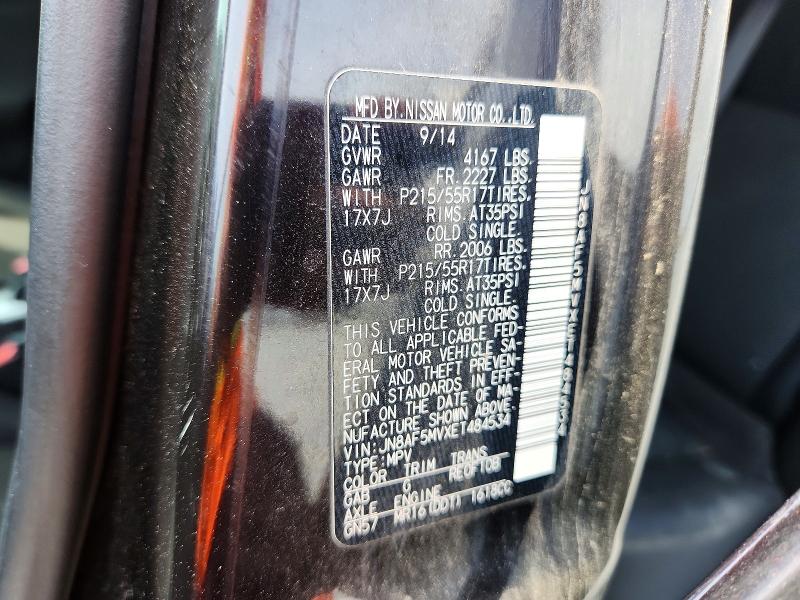 Aukcja sprzedaży 2014 Nissan Juke, vin: JN8AF5MVXET484534, numer aukcji: 56476396