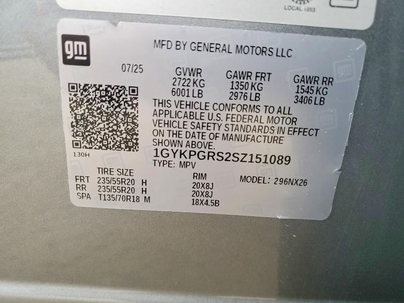 Продаж на аукціоні авто 2025 Cadillac Xt6, vin: 1GYKPGRS2SZ151089, номер лоту: 56523156