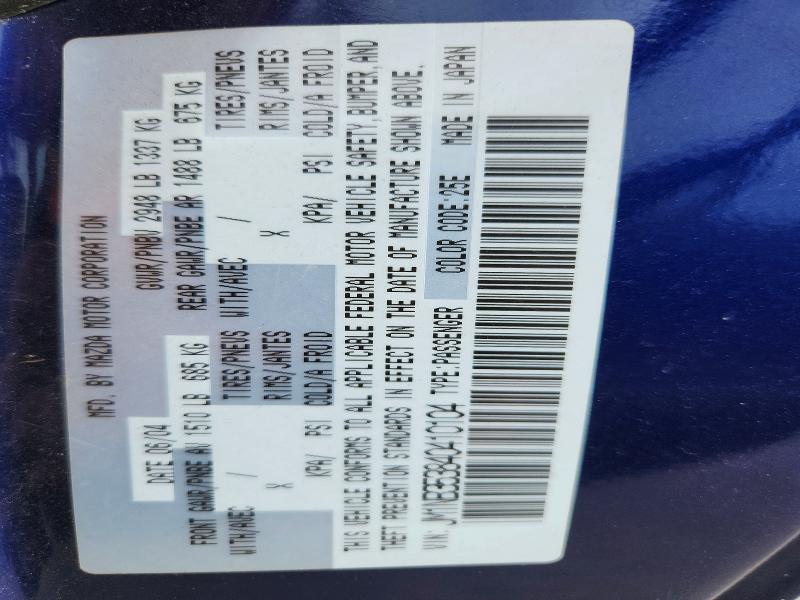 59012206 :رقم المزاد ، JM1NB353840410104 vin ، 2004 Mazda Mx-5 Miata مزاد بيع