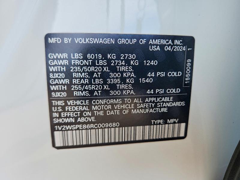 Aukcja sprzedaży 2024 Volkswagen Id.4, vin: 1V2WSPE86RC009680, numer aukcji: 55871406