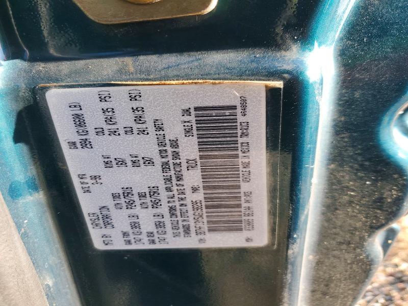 1998 Dodge Ram 1500 მანქანა იყიდება აუქციონზე, vin: 3B7HF13Y5WG198295, აუქციონის ნომერი: 57567806