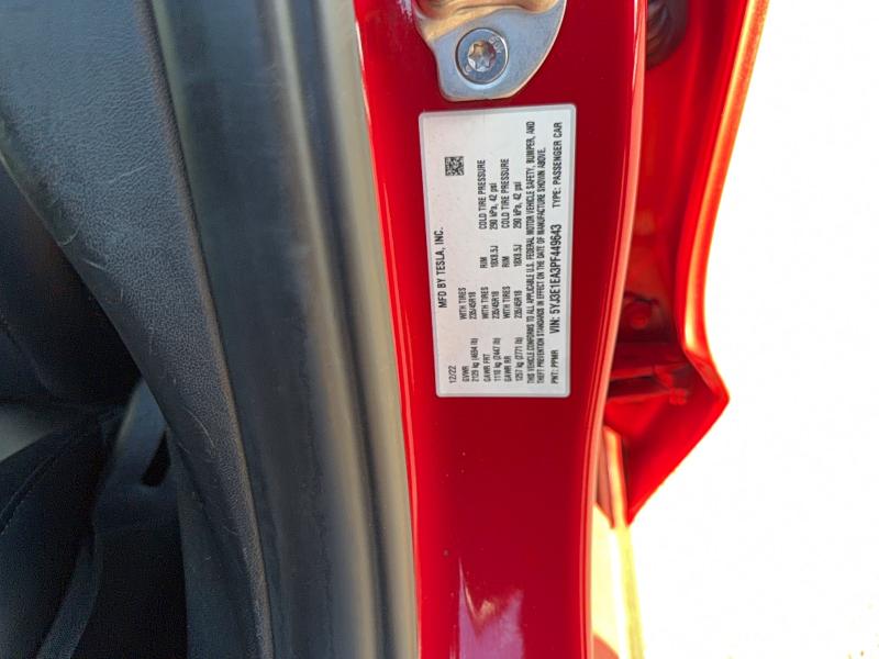 Aukcja sprzedaży 2023 Tesla Model 3, vin: 5YJ3E1EA3PF449643, numer aukcji: 56540966