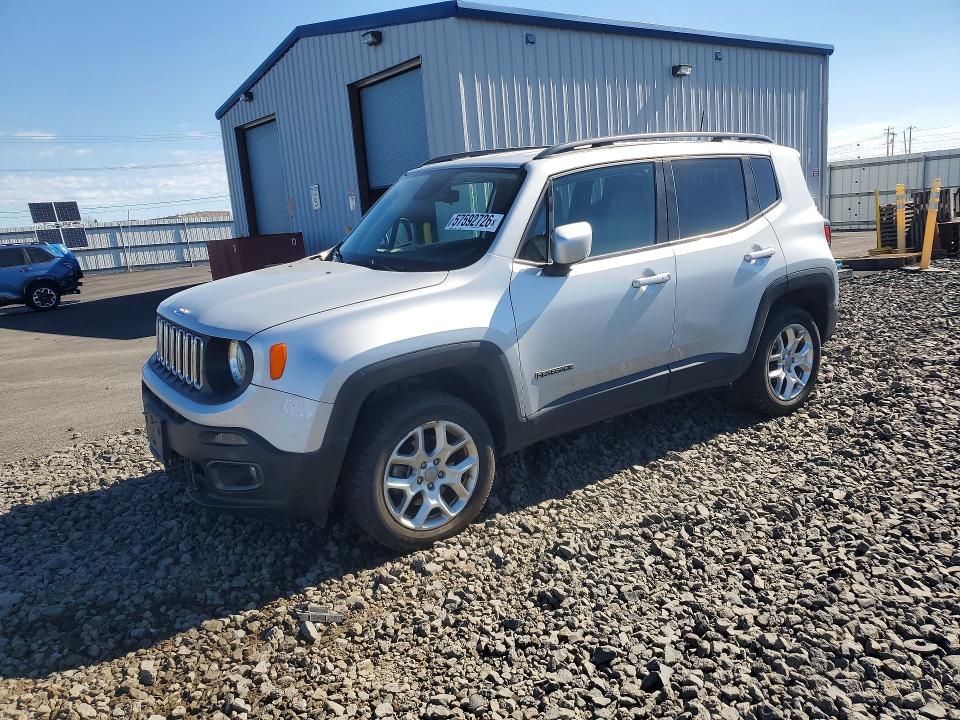 Продажа на аукционе авто 2018 Jeep Renegade, vin: ZACCJBBBXJPH67578, номер лота: 57592726