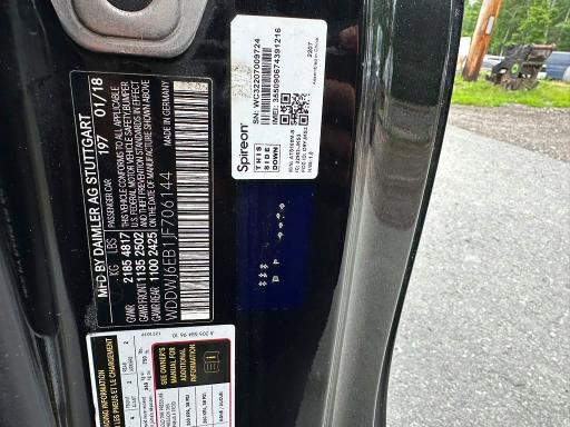 Aukcja sprzedaży 2018 Mercedes-benz C, vin: WDDWJ6EB1JF706144, numer aukcji: 54099686