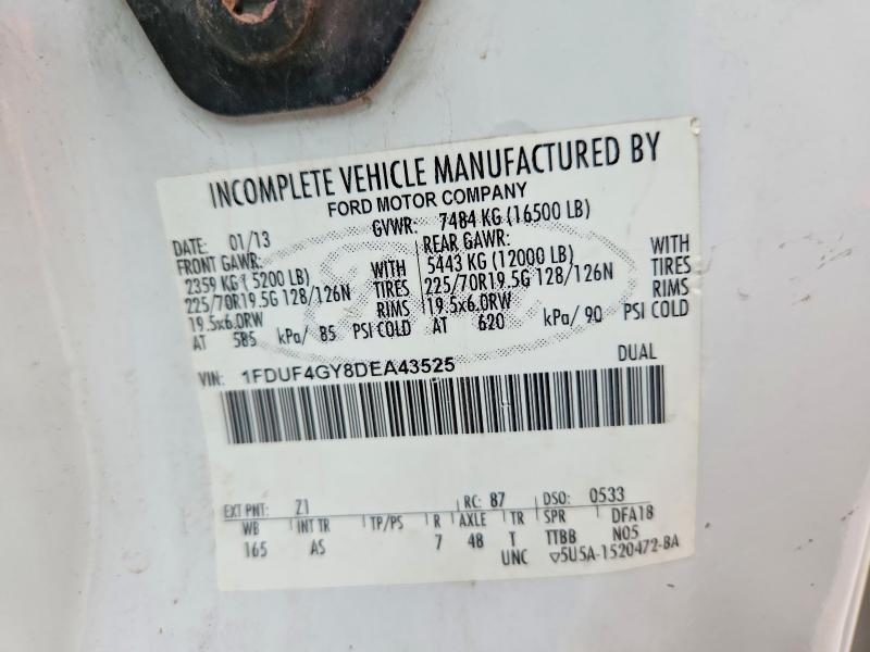 Aukcja sprzedaży 2013 Ford F450, vin: 1FDUF4GY8DEA43525, numer aukcji: 58486736