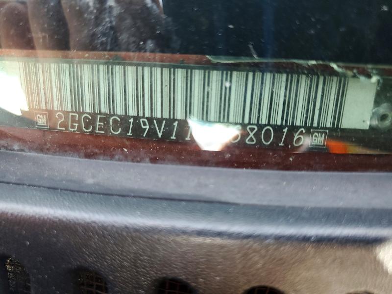 57920306 :رقم المزاد ، 2GCEC19V111368016 vin ، 2001 Chevrolet Silverado مزاد بيع