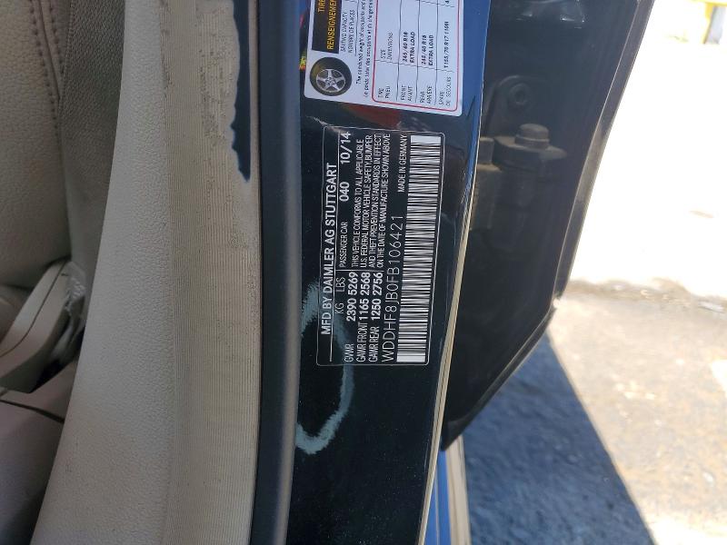 Продажа на аукционе авто 2015 Mercedes-benz E, vin: WDDHF8JB0FB106421, номер лота: 85446985