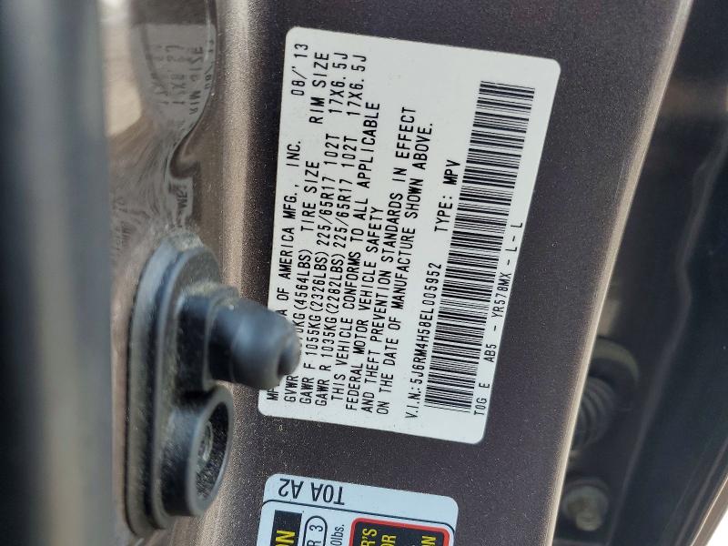 Продаж на аукціоні авто 2014 Honda Cr-v, vin: 5J6RM4H58EL005952, номер лоту: 57510076