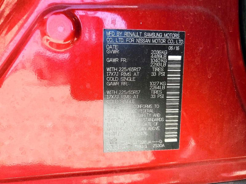 Aukcja sprzedaży 2016 Nissan Rogue, vin: KNMAT2MT6GP712476, numer aukcji: 56538756
