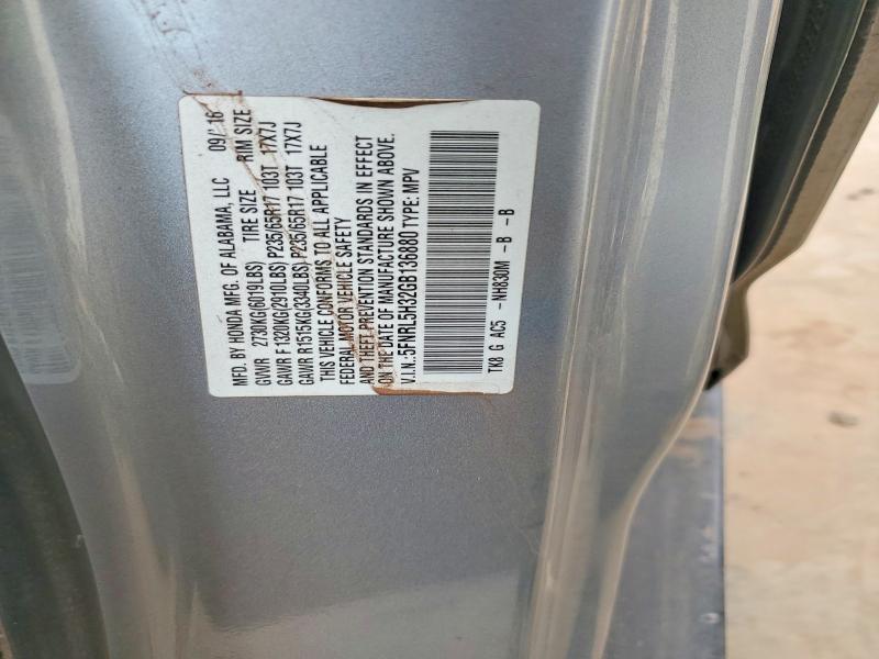 Aukcja sprzedaży 2016 Honda Odyssey, vin: 5FNRL5H32GB136880, numer aukcji: 55686116