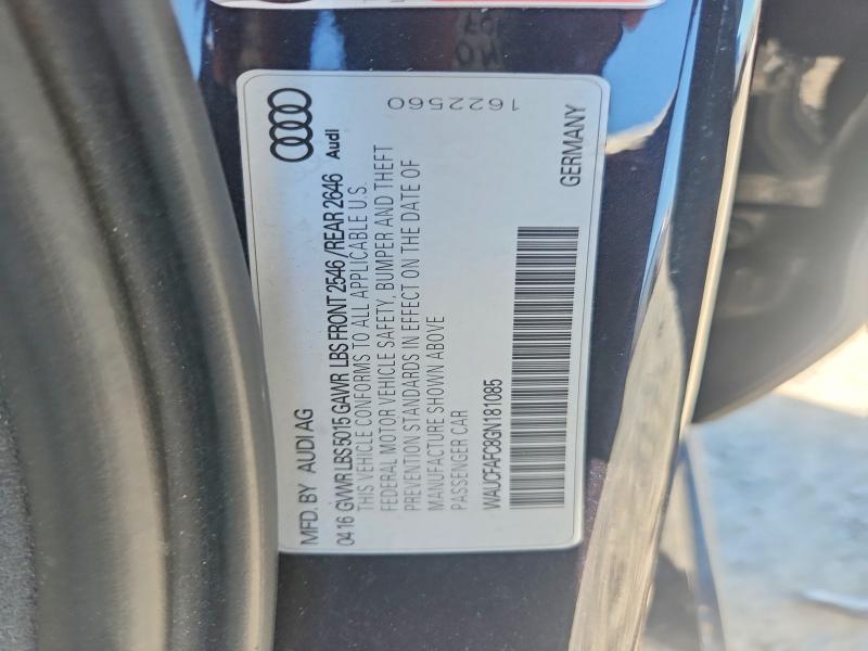 Aukcja sprzedaży 2016 Audi A6, vin: WAUCFAFC8GN181085, numer aukcji: 57496976