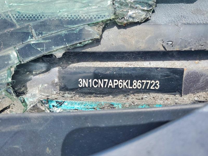 Продажа на аукционе авто 2019 Nissan Versa, vin: 3N1CN7AP6KL867723, номер лота: 59864736