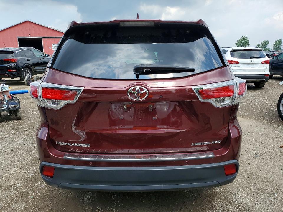 Aukcja sprzedaży 2016 Toyota Highlander, vin: 5TDDKRFHXGS226230, numer aukcji: 55593166