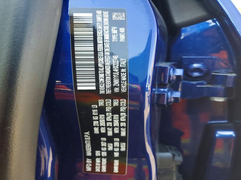 56132746 :رقم المزاد ، ZN661YUL4HX222746 vin ، 2017 Maserati Levante مزاد بيع