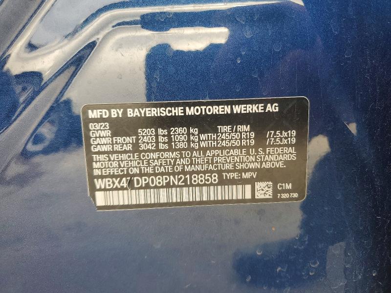 56732636 :رقم المزاد ، WBX47DP08PN218858 vin ، 2023 Bmw X3 مزاد بيع