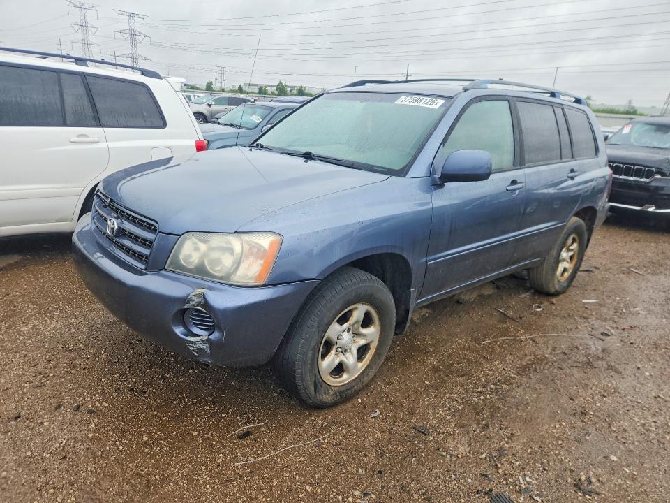 57598126 :رقم المزاد ، JTEHD21A510001667 vin ، 2001 Toyota Highlander مزاد بيع