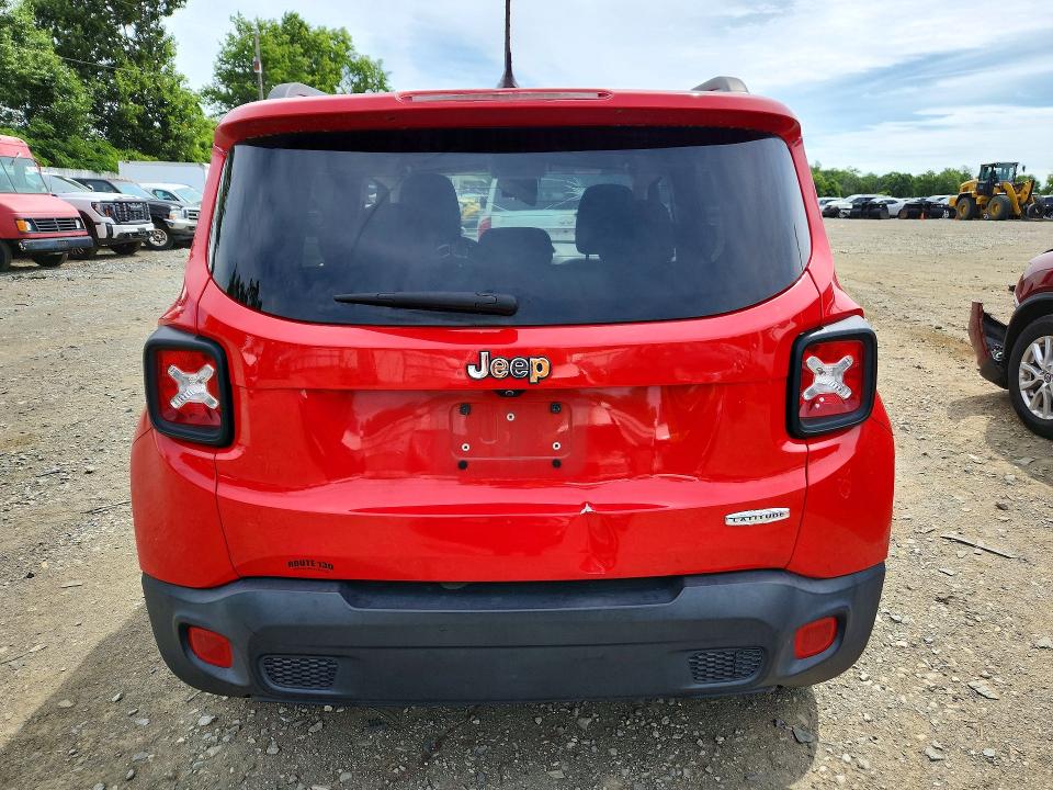 2016 Jeep Renegade მანქანა იყიდება აუქციონზე, vin: ZACCJABT6GPD08141, აუქციონის ნომერი: 58031116