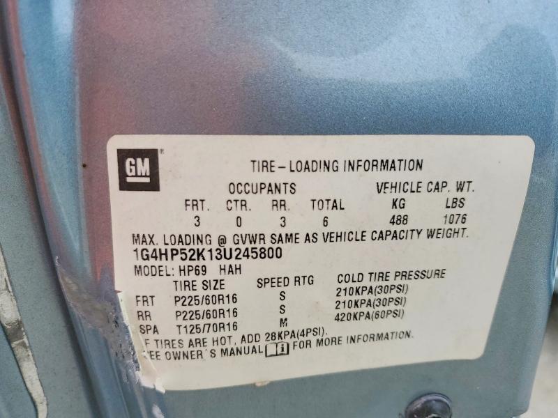 2003 Buick Lesabre მანქანა იყიდება აუქციონზე, vin: 1G4HP52K13U245800, აუქციონის ნომერი: 56521506