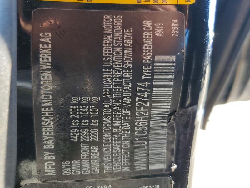 2017 Mini Cooper მანქანა იყიდება აუქციონზე, vin: WMWLU1C56H2F27474, აუქციონის ნომერი: 57973196