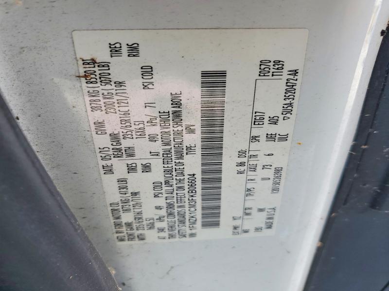 Продаж на аукціоні авто 2015 Ford Transit, vin: 1FMZK1CM3FKB06604, номер лоту: 55517346