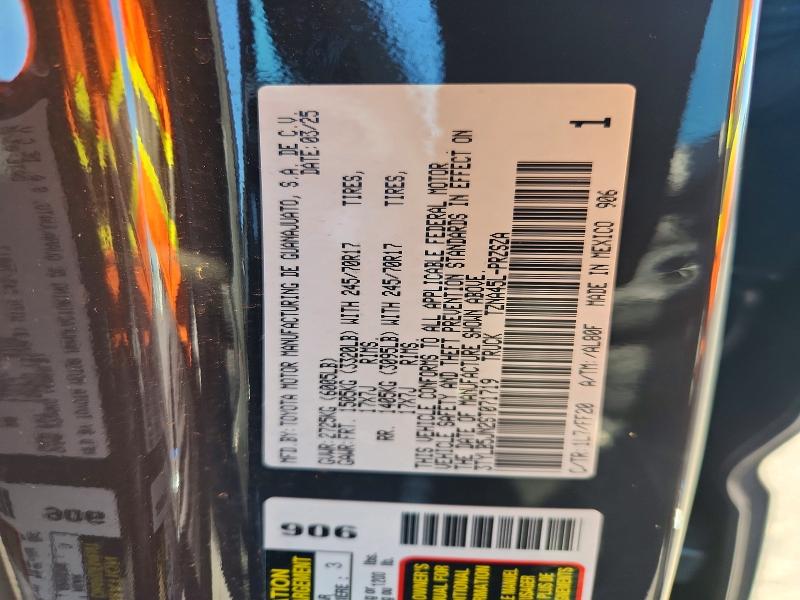 Продаж на аукціоні авто 2025 Toyota Tacoma, vin: 3TYLB5JN2ST071719, номер лоту: 56309466