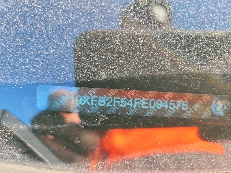 Продаж на аукціоні авто 2015 Honda Civic, vin: 19XFB2F54FE094578, номер лоту: 58542576