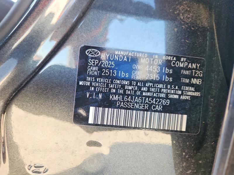 Aukcja sprzedaży 2026 Hyundai Sonata, vin: KMHL64JA6TA542269, numer aukcji: 55630606