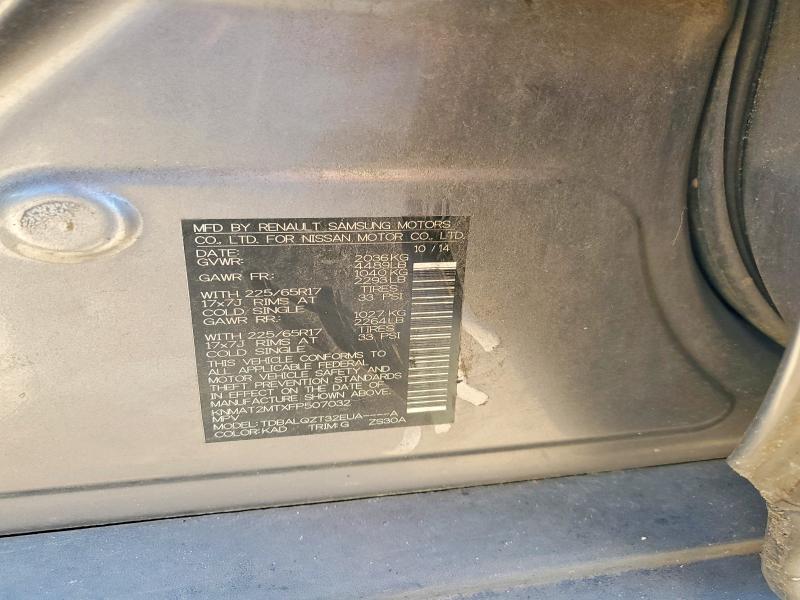 Aukcja sprzedaży 2015 Nissan Rogue, vin: KNMAT2MTXFP507032, numer aukcji: 56266286