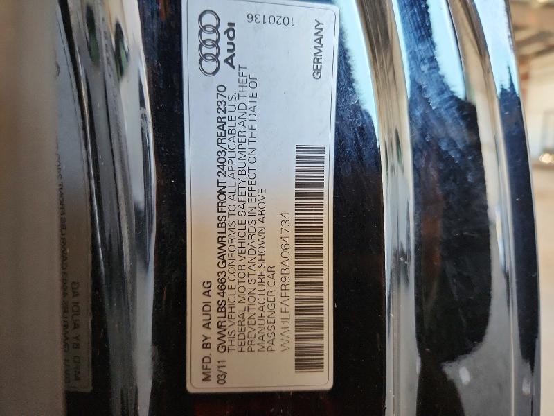 Продажа на аукционе авто 2011 Audi A5, vin: WAULFAFR9BA064734, номер лота: 56983486