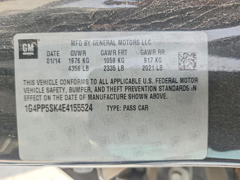 Продажа на аукционе авто 2014 Buick Verano, vin: 1G4PP5SK4E4155524, номер лота: 59068986