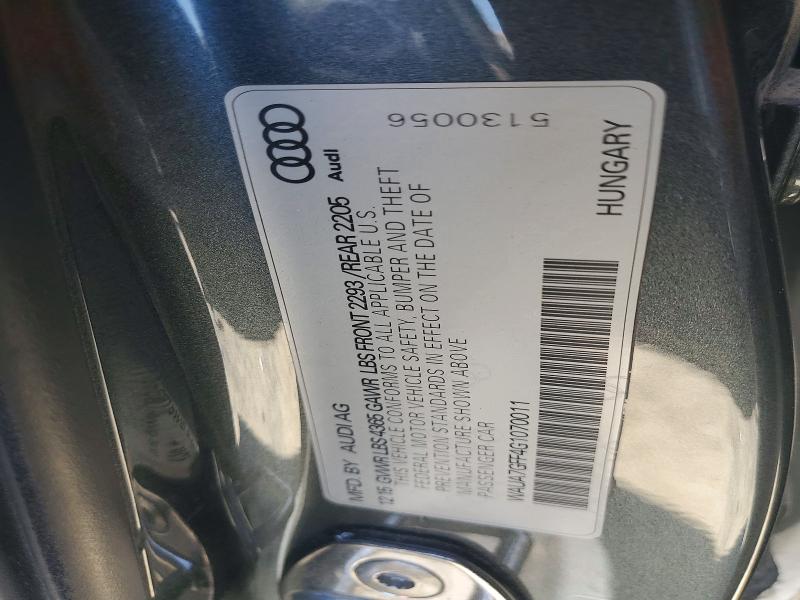 Продаж на аукціоні авто 2016 Audi A3, vin: WAUA7GFF4G1070011, номер лоту: 59026186